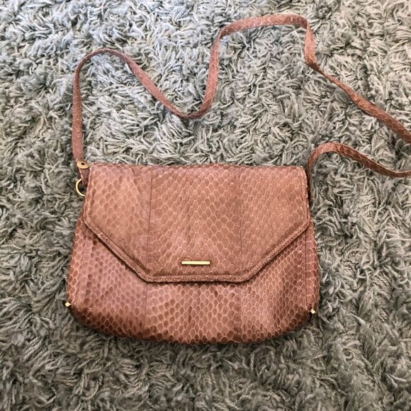 Vintage Jay Herbert Tan Snake Skin Shoulder Bag - Picture 1 of 8